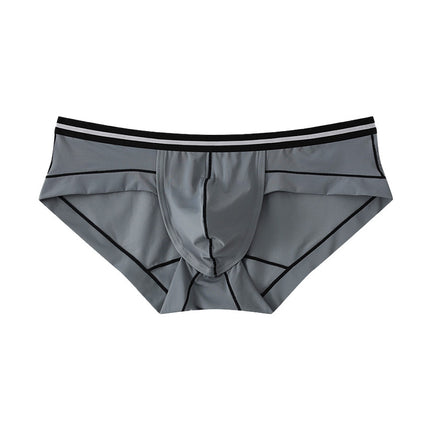 Ice Silk Men's Summer Breathable Solid Color Triangle Underwear