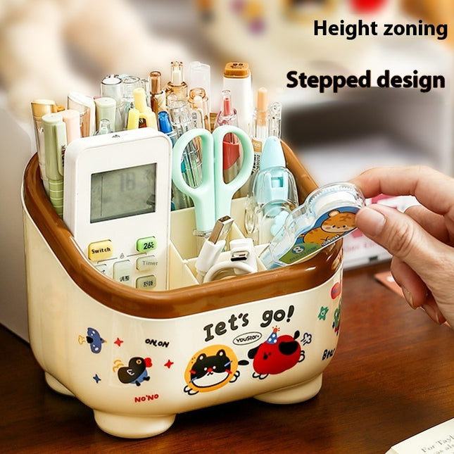 Dopamine Desktop Stationery Storage Cartoon Pen Holder