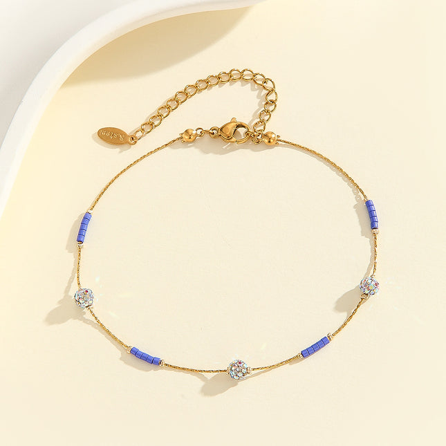 Bead Fashion Personality Stainless Steel Anklets