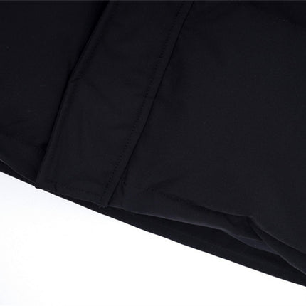 Color Collision Design Velcro Bread Suit Hooded Cotton Jacket