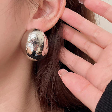 Gold Large Earrings Women's Three-dimensional Special-interest Design