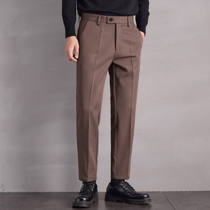 Fall Winter Men Straight Casual Pants