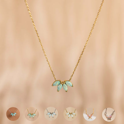 Oulike Blom- en Skoenlapperhangertjie-ketting