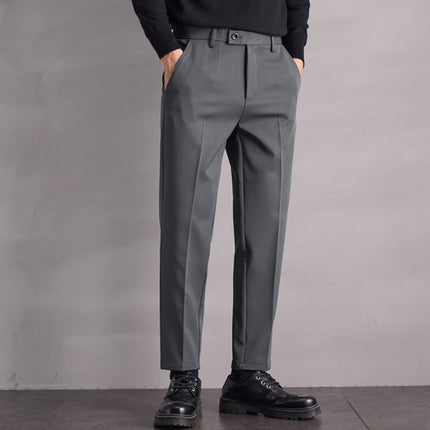 Fall Winter Men Straight Casual Pants