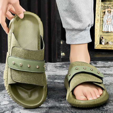 Men's New Velcro Slip-on Sandals Plus Size