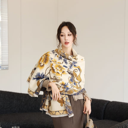Autumn And Winter High Sense Office Shawl Dual-use Korean Style