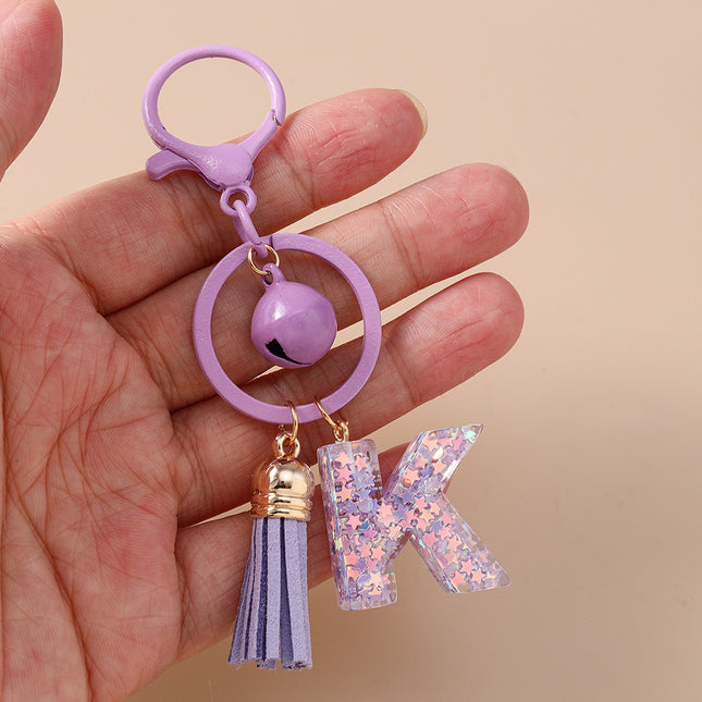 Fashionable Design Bell Tassel Keychain