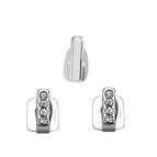 Rhinestone Silver 3PCs