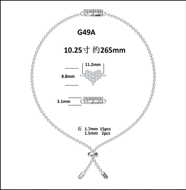 Hierdie luukse en modieuse ligte luukse juweliersware silwerarmband, versier met topgehalte moissanite, is gemaak van S925-silwer geëlektroplateer met platinum.