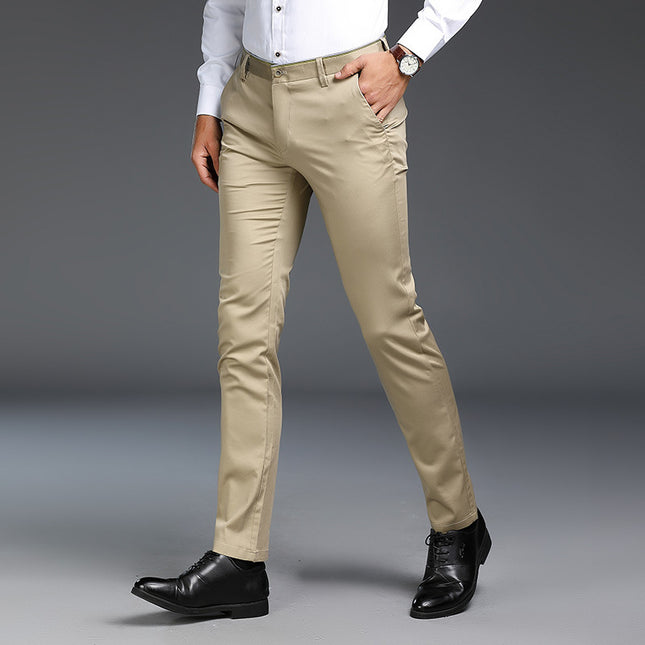 Men's Casual Pants Business Non-ironing Slim Fit