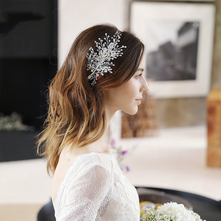 Handgeweefde Strass Haarband Bruidsrok Hoofbedekking