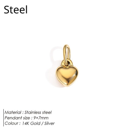 Stainless Steel Necklace Ring Earrings And Pendant With Full Hearts And Diamonds