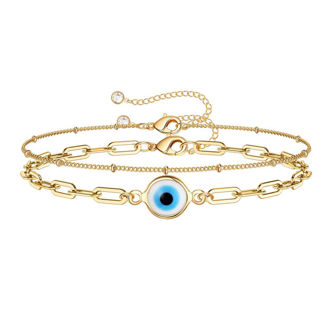 Fyn Goue Armbande Vir Vroue, 14K Goud Gevulde Verstelbare Laag Armband Oulike Ovale Ketting Stafie Goue Armbande Vir Vroue Juweliersware