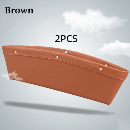 Car Organizer Box Caddy Catcher PU Leather Seat Gap Storage Bag