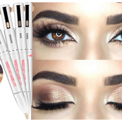Eyebrow Shaping Set 3 In 1 Foldable Adjustable Eyebrow Stencil For Perfect Brows Shapes Makeup