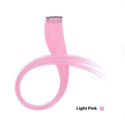 Color Hair Hanging Ear Dyed Wig Set Hair Extension Color Stripes Hot Color