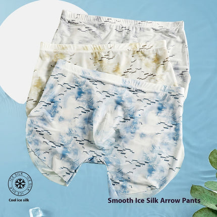 Ice Silk Sense Seamless Ultra-thin Transparent Men's Underwear Male U Convex Big Bag