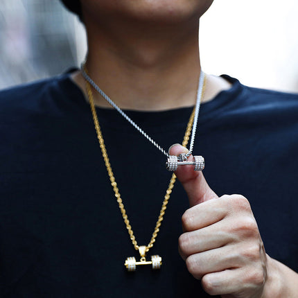Euro-Amerikaanse Vol-Kristal Hip-Hop Hanger Halter Ketting Stelling Juweliersware