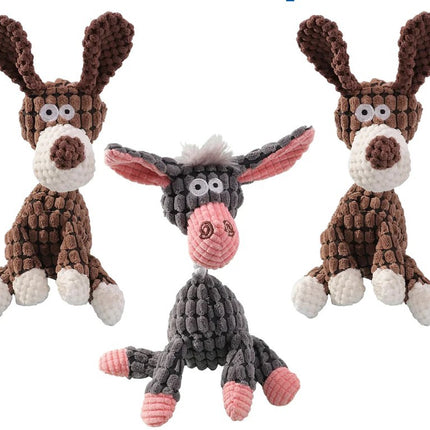 Manufacturer Pet Plush Toy Corn Plush Dog Molar Tooth Donkey Vocalizing Toy