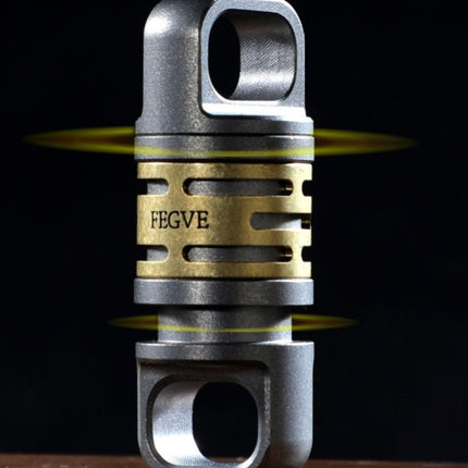 Titanium Inlaid Copper Titanium Alloy Quick Release Buckle Keychain