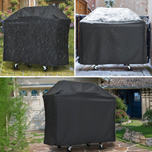 Propane Grill 3 Burner Barbecue Grill Stainless Steel Gas Grill With Side Burner And Cover For Outdoor BBQ, Camping