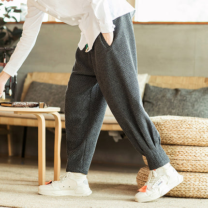 Chinese style lantern woolen pants