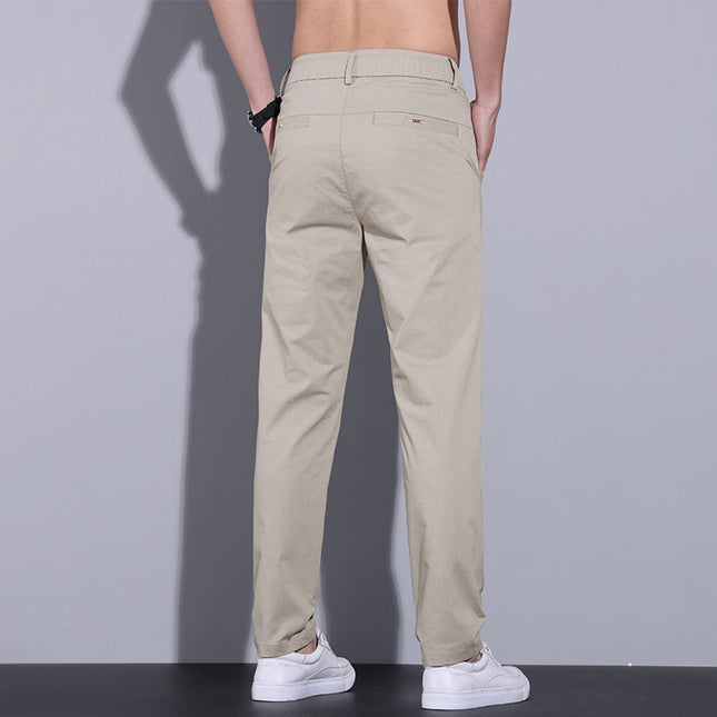 Men's Springsummer Business Casual Pants Straight Slim Fit Breathable Men's Pants