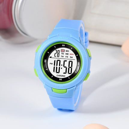 Mode Pennespyt Gesp Liggewende Waterdigte PU-Band Student Elektroniese Horlosie