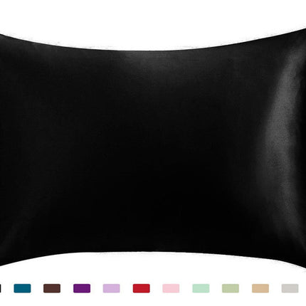 Pillowcase Satin Solid Color Simulation Silk Single Pillowcase Ice Silk Pillowcase