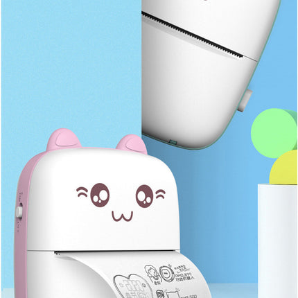 Mini Printer Portable Mini Bluetooth WiFi New Wrong Printer Mobile Phone Photo Title Note Hot Print Pocket Student Error Label Printer