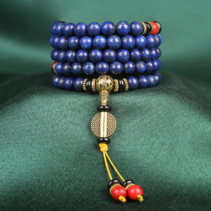 Natuurlike 5A Imperial Lapis Lazuli 108 Krale Armband
