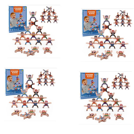 Multiplayer Cartoon Hercules Building Blocks Parent-child Interactive Toy Stacking High Game Balance Plastic Blocks