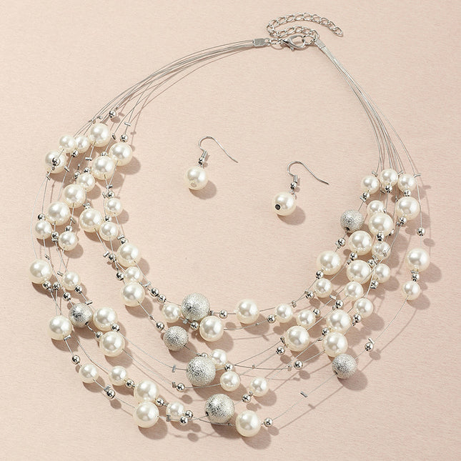 Meerlaagse pêrelketting-hangertjie