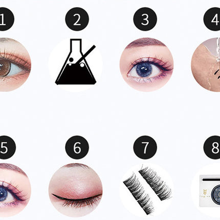 Magnetic faux cils eyelash curler