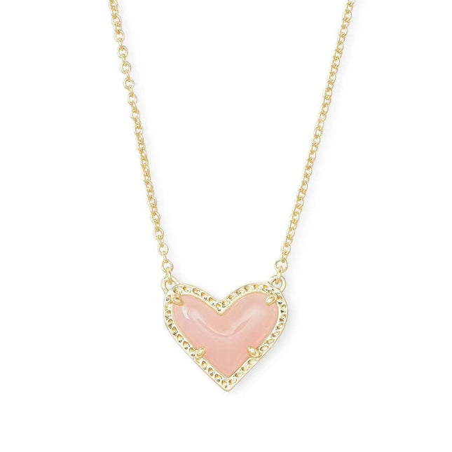 Cubic Zirconia Heart Pendant Necklace
