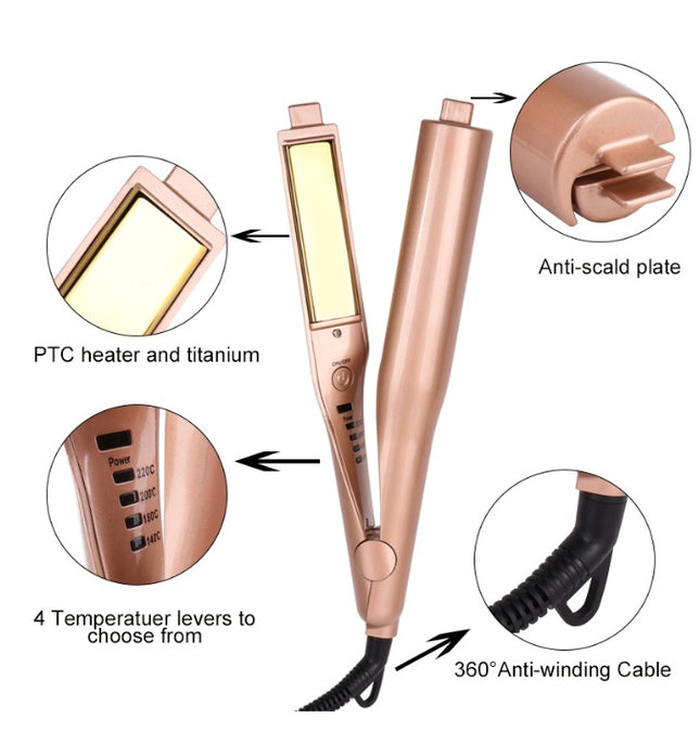 2-IN-1 Mestar Iron Pro Outomatiese Draaiende Roller Haar Kruller Verhitting Outomatiese Keramiek Krultang Magiese Haarstileringstoestel