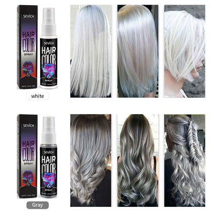 Disposable hair dye spray quick temporary dye