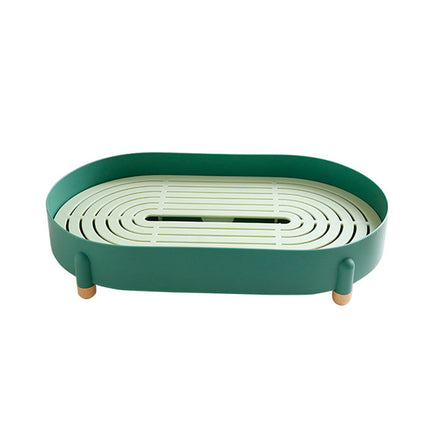 Drain Tea Tray Storage Rack Nordic Simple Style Water Drying rack Household Tray Cosmetics Finishing Storage Rack