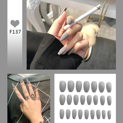 Nail Art Scrub Ballet Fake Nails