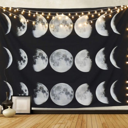 Starry universe moon hangs