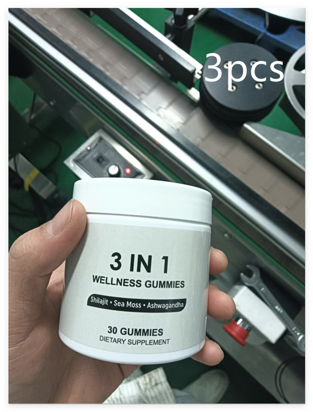 Cured 3 In 1 Gommetjies Cured Shilajit Gommetjies Vir Mans