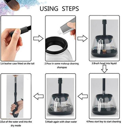 Professional Electric Auto Make Up Brushes Washing Tool Dry in Seconds Protect Bristle
