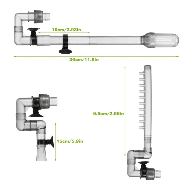 1Pc 3-Stage External Canister Filter For 28 Gallon Aquarium Fish Tank 105gph 6W Easy Installation Silent