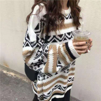 Long sleeve Korean version loose cover head
