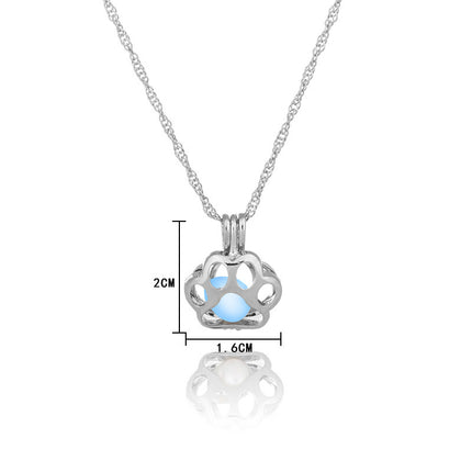 Animal night light necklace