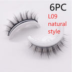 L09 natuurlike styl / Vierkantige boks in vier kleure / 6 STKS