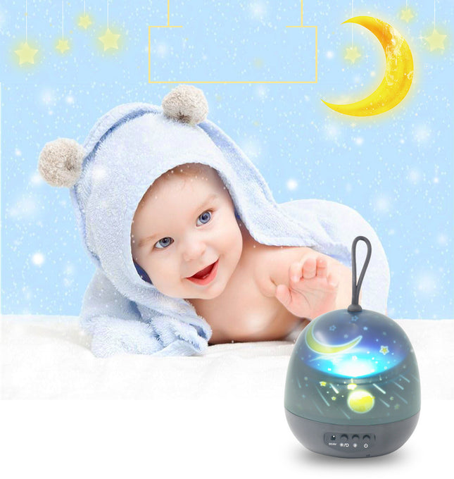 Night Light Projector  360° Rotating 8 Lighting Modes LED Lights Bedroom Decoration