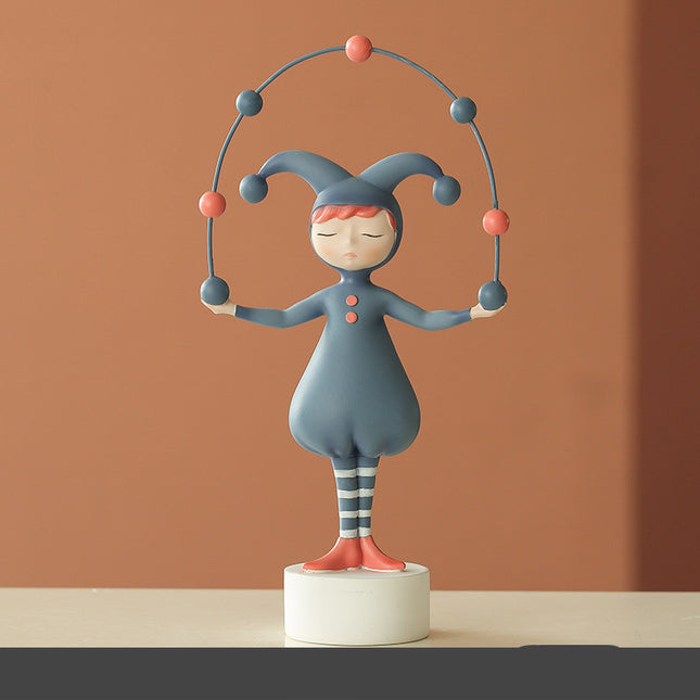 Creative Resin Elf Girl Sculpture Ornaments