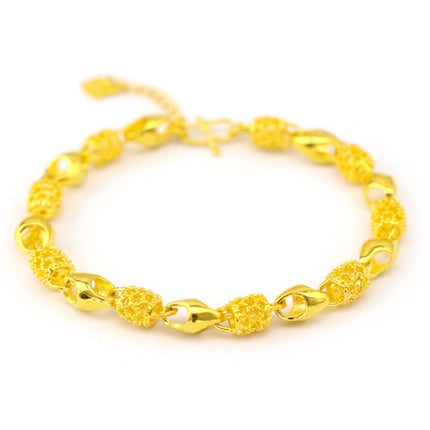 Gold-plated brass bracelet