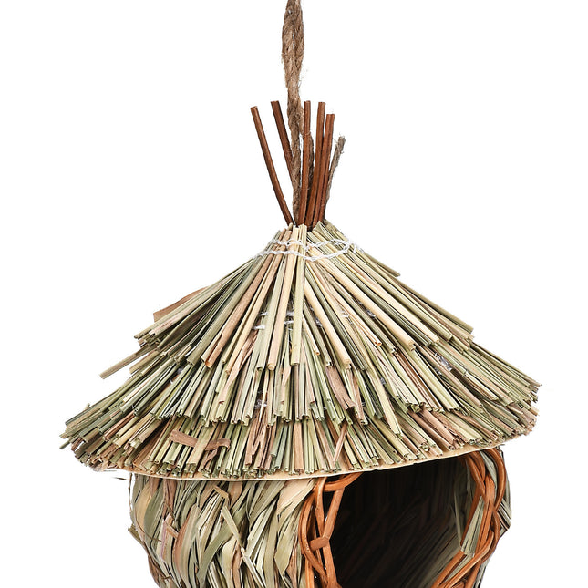 Creative Hanging Straw Bird Nest Manual Environment Layout